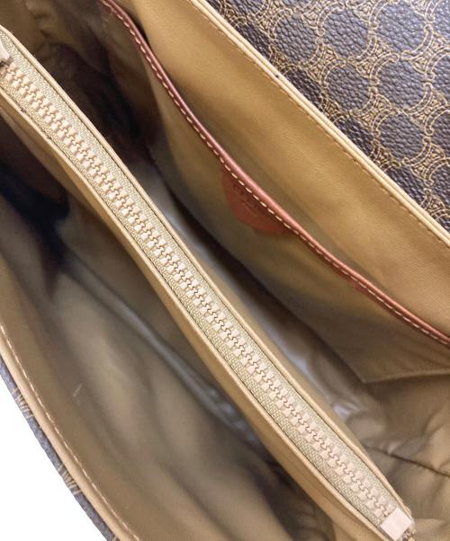 CELINE（セリーヌ）CELINE (セリーヌ) マカダムショルダーバッグ ブラウンの古着・服飾アイテム