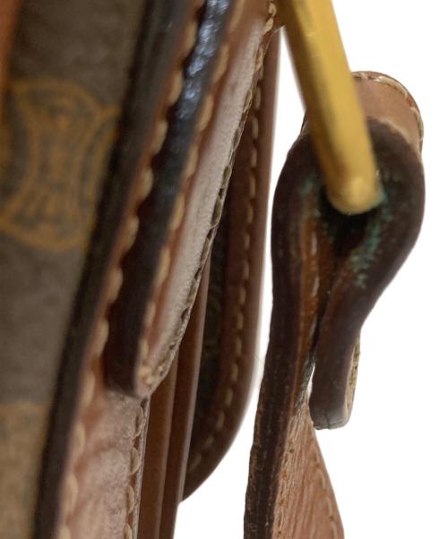 CELINE（セリーヌ）CELINE (セリーヌ) マカダムショルダーバッグ ブラウンの古着・服飾アイテム