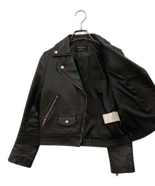 UNITED TOKYO（ユナイテッドトーキョー）UNITED TOKYO (ユナイテッドトーキョー) カウレザージャケット ブラック サイズ:1の古着・服飾アイテム