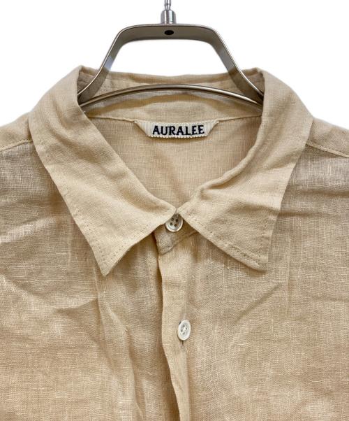AURALEE（オーラリー）AURALEE (オーラリー) SEE-THROUGH LINEN SHIRTS ベージュ サイズ:3の古着・服飾アイテム