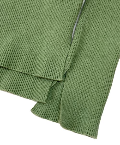 AURALEE（オーラリー）AURALEE (オーラリー) Ron Herman (ロンハーマン) ボートネック リブニットセーター グリーン サイズ:1の古着・服飾アイテム