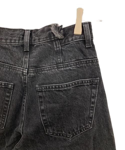 moussy（マウジー）moussy (マウジー) CROSS WAIST WIDE STRAIGHT ブラック サイズ:1の古着・服飾アイテム