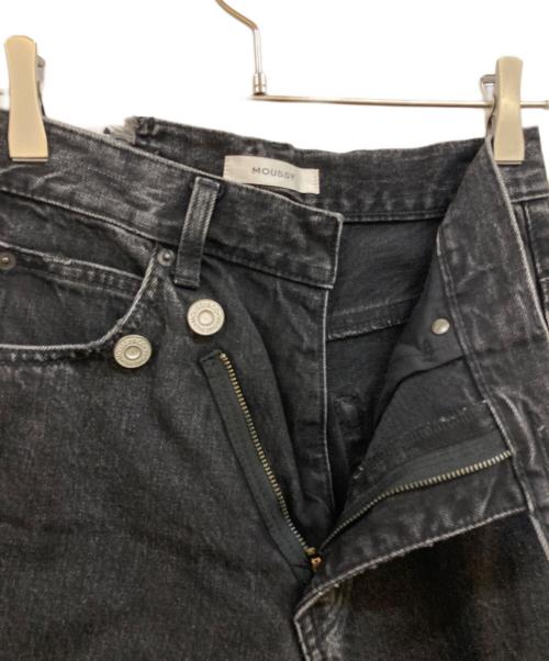 moussy（マウジー）moussy (マウジー) CROSS WAIST WIDE STRAIGHT ブラック サイズ:1の古着・服飾アイテム