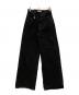 moussy（マウジー）の古着「CROSS WAIST WIDE STRAIGHT」｜ブラック