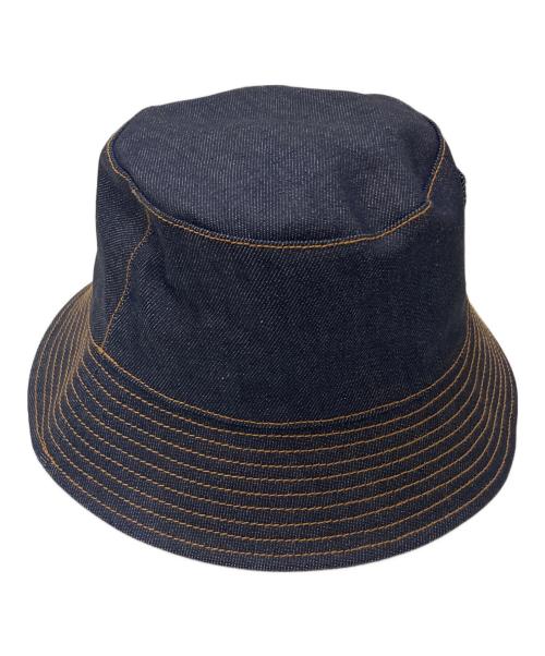 A.P.C.（アーペーセー）A.P.C. (アーペーセー) ステッチ デニムバケットハット ネイビー サイズ:56の古着・服飾アイテム