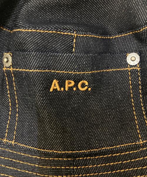 A.P.C.（アーペーセー）A.P.C. (アーペーセー) ステッチ デニムバケットハット ネイビー サイズ:56の古着・服飾アイテム