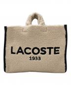 LACOSTEラコステ）の古着「Heritage Seasonal Faux Fur Tote Bag」｜アイボリー