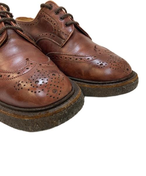 BLUELAB（ブルーラボ）BLUELAB (ブルーラボ) Tricker's (トリッカーズ) ウィングチップシューズ ブラウン サイズ:5の古着・服飾アイテム