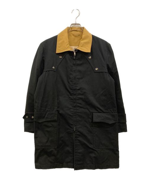 Sealup（シーラップ）Sealup (シーラップ) バイカラーステンカラーコート ブラック サイズ:不明(実寸参照)の古着・服飾アイテム