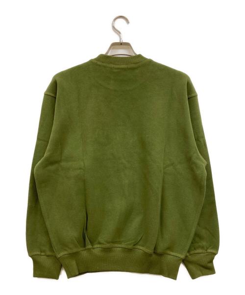 Christian Dior MONSIEUR（クリスチャンディオールムッシュ）Christian Dior MONSIEUR (クリスチャンディオールムッシュ) 90's Logo Embroidery Crewneck Elbow Patch グリーン サイズ:M 未使用品の古着・服飾アイテム