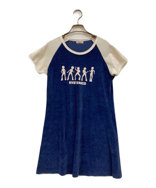hysterics（ヒステリックス）hysterics (ヒステリックス) パイルチュニック ブルー サイズ:Freeの古着・服飾アイテム