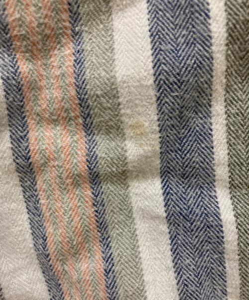 CELINE（セリーヌ）CELINE (セリーヌ) 馬車刺繍ロゴ ストライプパジャマセットアップ ブルー サイズ:Lの古着・服飾アイテム