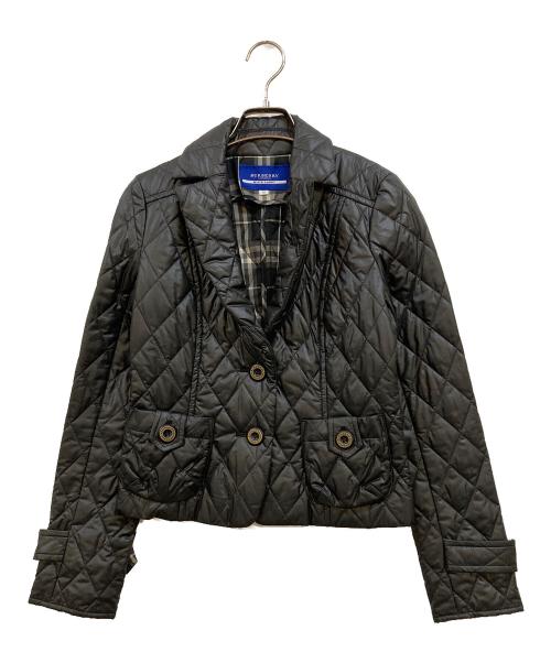 BURBERRY BLUE LABEL（バーバリー ブルー レーベル）BURBERRY BLUE LABEL (バーバリーロンドンブルーレーベル) ライナーチェックキルティングジャケット グレー サイズ:38の古着・服飾アイテム