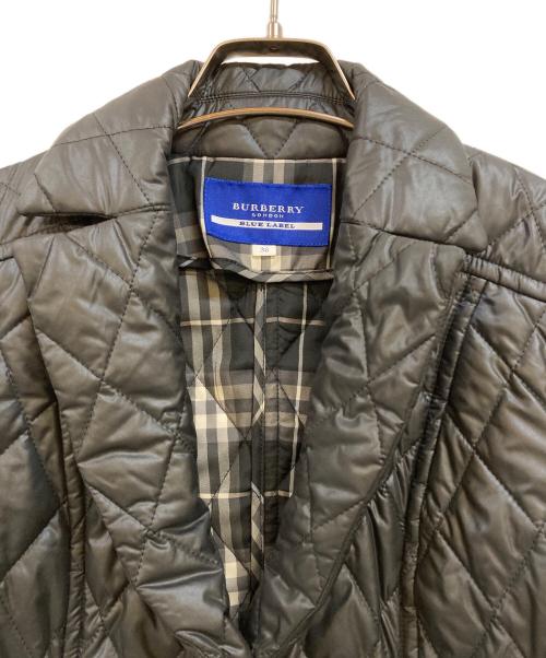 BURBERRY BLUE LABEL（バーバリー ブルー レーベル）BURBERRY BLUE LABEL (バーバリーロンドンブルーレーベル) ライナーチェックキルティングジャケット グレー サイズ:38の古着・服飾アイテム