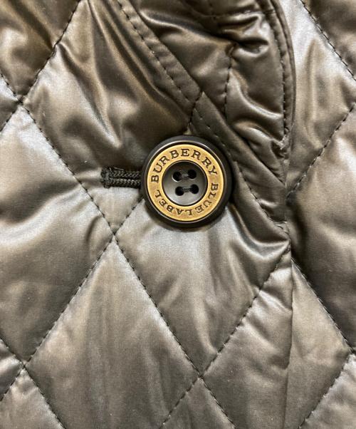 BURBERRY BLUE LABEL（バーバリー ブルー レーベル）BURBERRY BLUE LABEL (バーバリーロンドンブルーレーベル) ライナーチェックキルティングジャケット グレー サイズ:38の古着・服飾アイテム