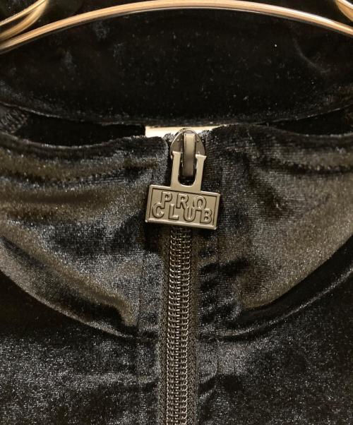 PROCLUB（プロクラブ）PROCLUB (プロクラブ) ベロアトラックセットアップ ブラック サイズ:Lの古着・服飾アイテム