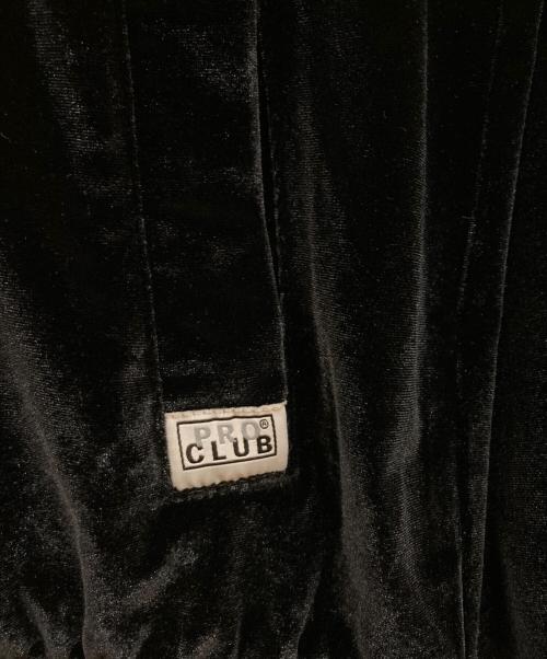 PROCLUB（プロクラブ）PROCLUB (プロクラブ) ベロアトラックセットアップ ブラック サイズ:Lの古着・服飾アイテム