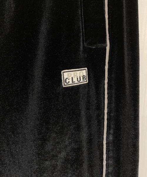 PROCLUB（プロクラブ）PROCLUB (プロクラブ) ベロアトラックセットアップ ブラック サイズ:Lの古着・服飾アイテム