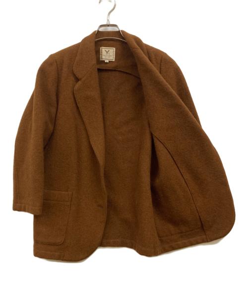 Y's（ワイズ）Y's (ワイズ) ウールテーラードジャケット ブラウン サイズ:9の古着・服飾アイテム