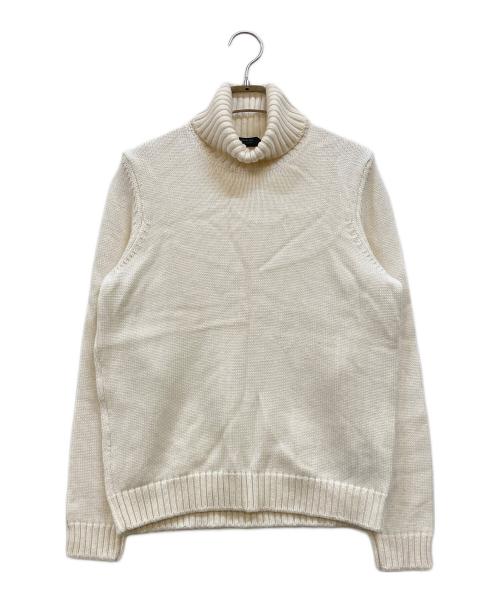 Zanone（ザノーネ）Zanone (ザノーネ) タートルネックニット アイボリー サイズ:48の古着・服飾アイテム