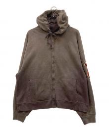 BOWWOW（バウワウ）の古着「BASEBALL CHAMPION ZIP HOODIE AGED」｜グレー