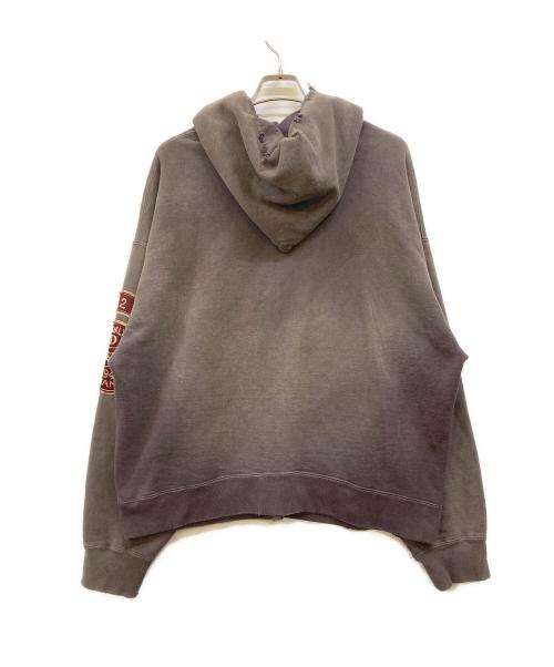 BOWWOW（バウワウ）BOWWOW (バウワウ) BASEBALL CHAMPION ZIP HOODIE AGED グレー サイズ:XXLの古着・服飾アイテム