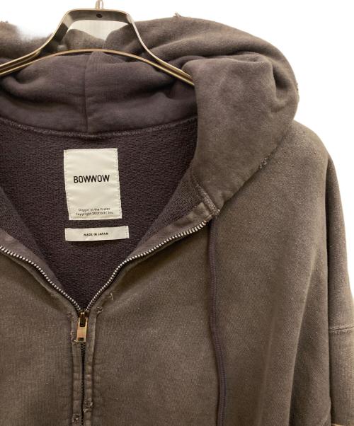 BOWWOW（バウワウ）BOWWOW (バウワウ) BASEBALL CHAMPION ZIP HOODIE AGED グレー サイズ:XXLの古着・服飾アイテム