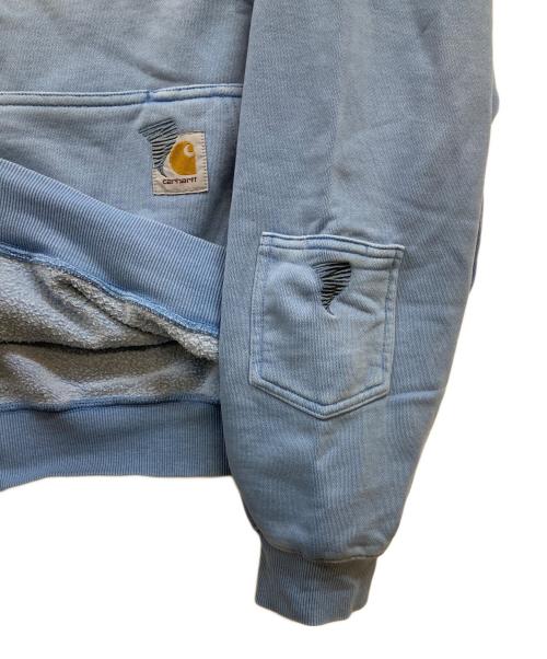 Carhartt WIP（カーハート ワークインプログレス）CARHARTT WIP (カーハート ワークインプログレス) Invincible (インヴィンシブル) Hooded Pigment Dyed Sweat ブルー サイズ:Lの古着・服飾アイテム
