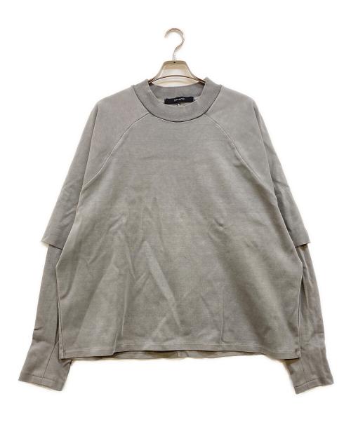 SEVENTH（セブンス）SEVENTH (セブンス) RAGLAN LAYERED LONGSLEEVE TEE グレー サイズ:Lの古着・服飾アイテム