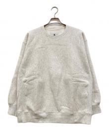 BELL STAMP WEAR（ベルスタンプウェア）の古着「RIVER WAVE SWEAT CREW NECK PIGMENT DYE」｜グレー