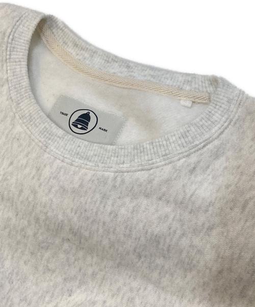 BELL STAMP WEAR（ベルスタンプウェア）BELL STAMP WEAR (ベルスタンプウェア) RIVER WAVE SWEAT CREW NECK PIGMENT DYE グレー サイズ:Lの古着・服飾アイテム