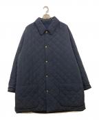 A.PRESSEアプレッセ）の古着「Silk Taffeta Quilted Coat」｜ネイビー