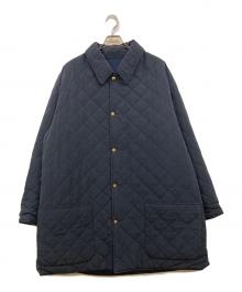 A.PRESSE（アプレッセ）の古着「Silk Taffeta Quilted Coat」｜ネイビー