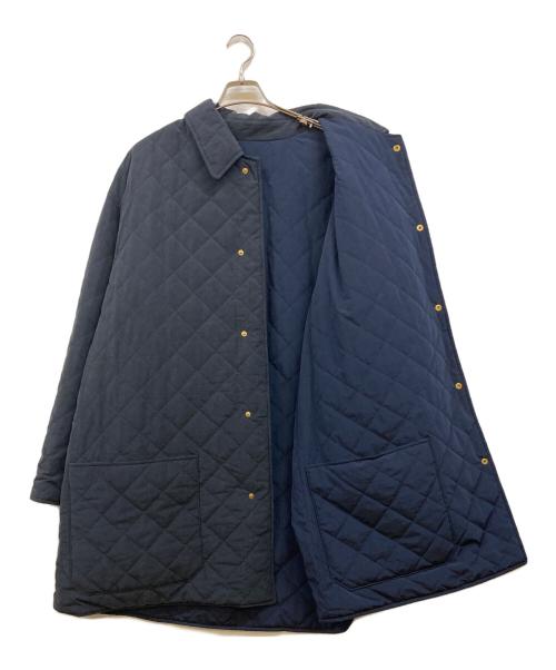 A.PRESSE（アプレッセ）A.PRESSE (アプレッセ) Silk Taffeta Quilted Coat ネイビー サイズ:4の古着・服飾アイテム