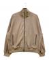MEN'S BIGI（メンズビギ）の古着「SUEDE LIKE/HOUND’S TOOTH TRACK JACKET」｜ベージュ