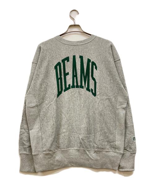 Champion（チャンピオン）Champion (チャンピオン) STARBUCKS (スターバックス) BEAMS (ビームス) リバースウィーブスウェット グレー サイズ:XLの古着・服飾アイテム