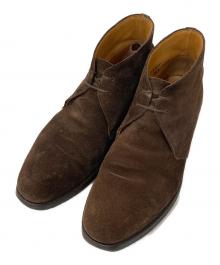 Crockett & Jones（クロケット＆ジョーンズ）の古着「Chertsey スウェード チャッカブーツ」｜ブラウン