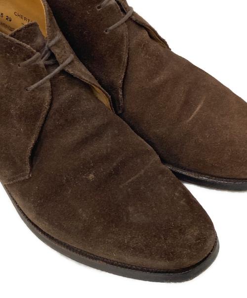 Crockett & Jones（クロケット＆ジョーンズ）Crockett & Jones (クロケット＆ジョーンズ) Chertsey スウェード チャッカブーツ ブラウン サイズ:7 1/2Eの古着・服飾アイテム