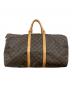 LOUIS VUITTON（ルイ ヴィトン）の古着「キーポル 60 モノグラム ボストンバッグ」｜ブラウン