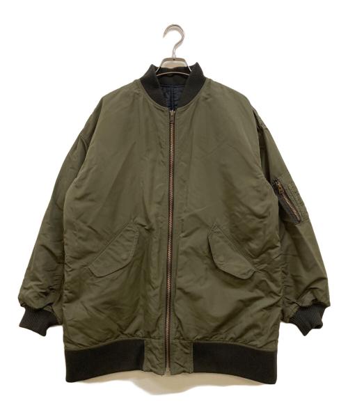 FRAMeWORK（フレームワーク）FRAMeWORK (フレームワーク) 2way ロングMA-1 ブラック サイズ:Sの古着・服飾アイテム