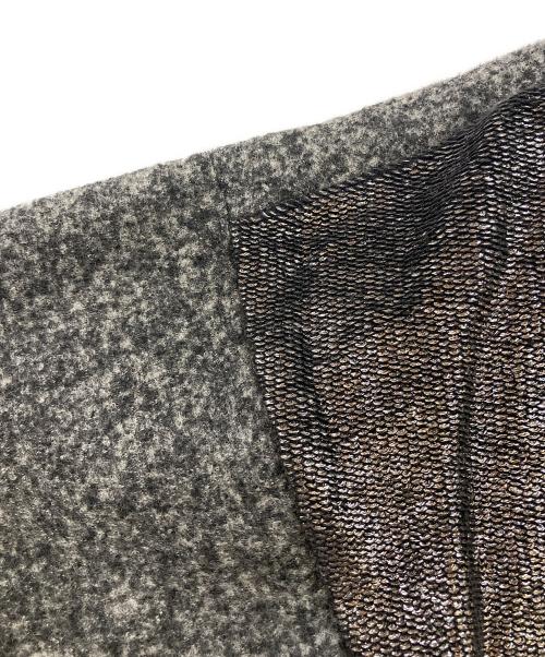 MONCLER（モンクレール）MONCLER (モンクレール) 切替フェルトニット グレー サイズ:Sの古着・服飾アイテム