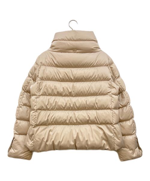 HERNO（ヘルノ）HERNO (ヘルノ) サテンケープ ナイロンウルトラライトダウンブルゾン アイボリー サイズ:42の古着・服飾アイテム