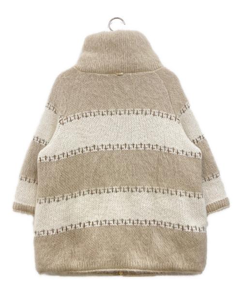 HERNO（ヘルノ）HERNO (ヘルノ) FLUFFY LINE CAPE ジャケット アイボリー サイズ:40の古着・服飾アイテム