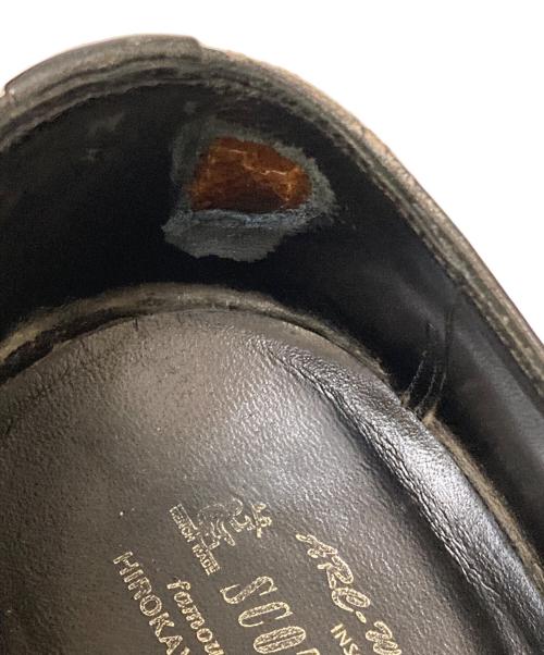 SCOTCH GRAIN（スコッチグレイン）SCOTCH GRAIN (スコッチグレイン) 内羽ストレートチップシューズ ブラック サイズ:27cmの古着・服飾アイテム