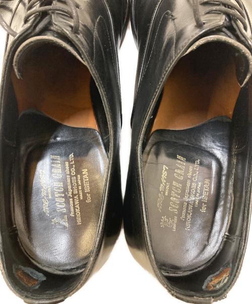SCOTCH GRAIN（スコッチグレイン）SCOTCH GRAIN (スコッチグレイン) 内羽ストレートチップシューズ ブラック サイズ:27cmの古着・服飾アイテム