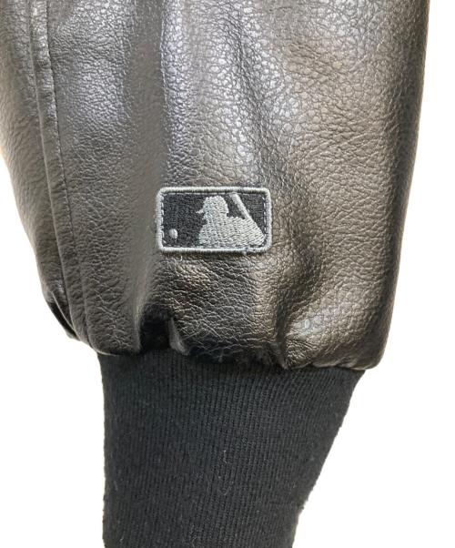 New Era（ニューエラ）New Era (ニューエラ) ワッペンヴァーシティジャケット ブラック サイズ:Mの古着・服飾アイテム