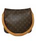 LOUIS VUITTON (ルイ ヴィトン) モノグラム ルーピングMM ワンハンドルトートバッグ ブラウン：75000円