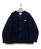 DANTONダントン）の古着「WLP ノーカラージャケット」｜ネイビー