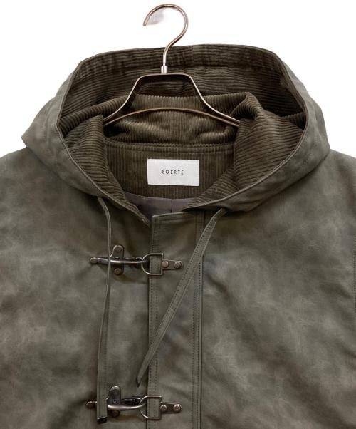 soerte（ソエルテ）soerte (ソエルテ) TOTAL PATTERN MULCH HOODIE VEST グレー サイズ:3の古着・服飾アイテム