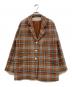 l'atelier du savon（アトリエドゥサボン）の古着「チェックウール テーラードジャケット」｜ブラウン